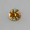 7.4x5.0mm Yellow-Orange Round Montana Sapphire | FMRD000201