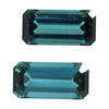Matched Pair 12.19x5.99x4.21 Octagon Blue/Green Tourmaline | GHOC875575