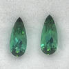 Matched Pair Of 12x5 Pear Green Tourmaline | GHPR750294