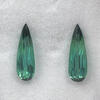 Matched Pair Of 15.5x5 Pear Green Tourmaline | GHPR750353