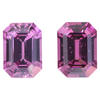 9.1x6.5 Octagon Matched Pair Purple Garnet | GPOC900509