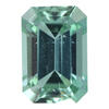 6.4x4.4 Octagon Checker Board Mint Tourmaline | MHOC92574