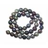9-10mm Circle Multi Color Tahitian Pearl Strand | MPTNC660