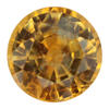 5.36x5.30x3.35 Round Montana Fancy Orange Sapphire | MSRD90077