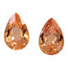 Matched Pair 8.92x6.86x4.32 Pear Nigerian Mandarin Garnet | SEPR630420