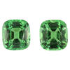 Matched Pair 7.9x7.2 Cushion Tsavorite | V0CU0800458C